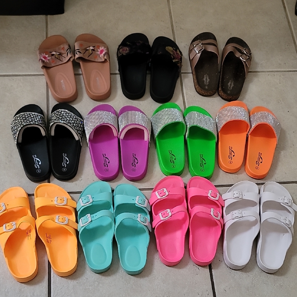 Colorful Slide Sandals